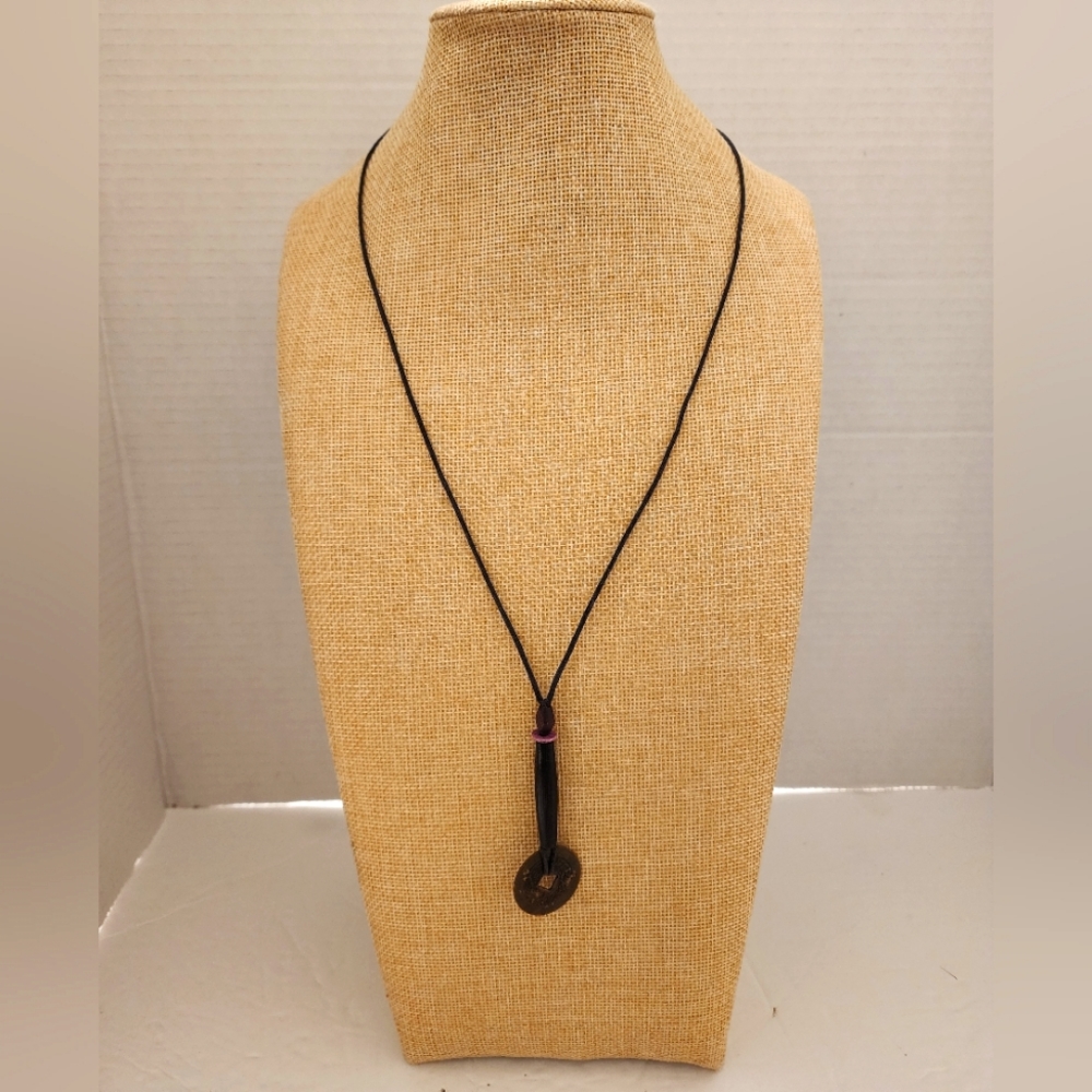 Treska Bronze Coin Chinese Hanzi Amulet Necklace